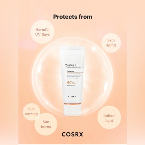 COSRX | Vitamin E Vitalizing Sunscreen | SPF 50 | Tacopherol | NiB 50 mL 2 Boxes - Picture 8 of 16